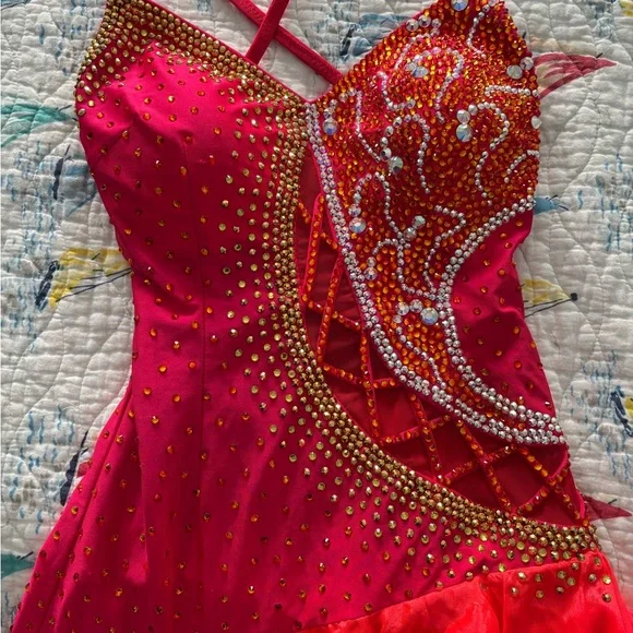 Latin Rhythm Competition Dress - Picture 3 of 10